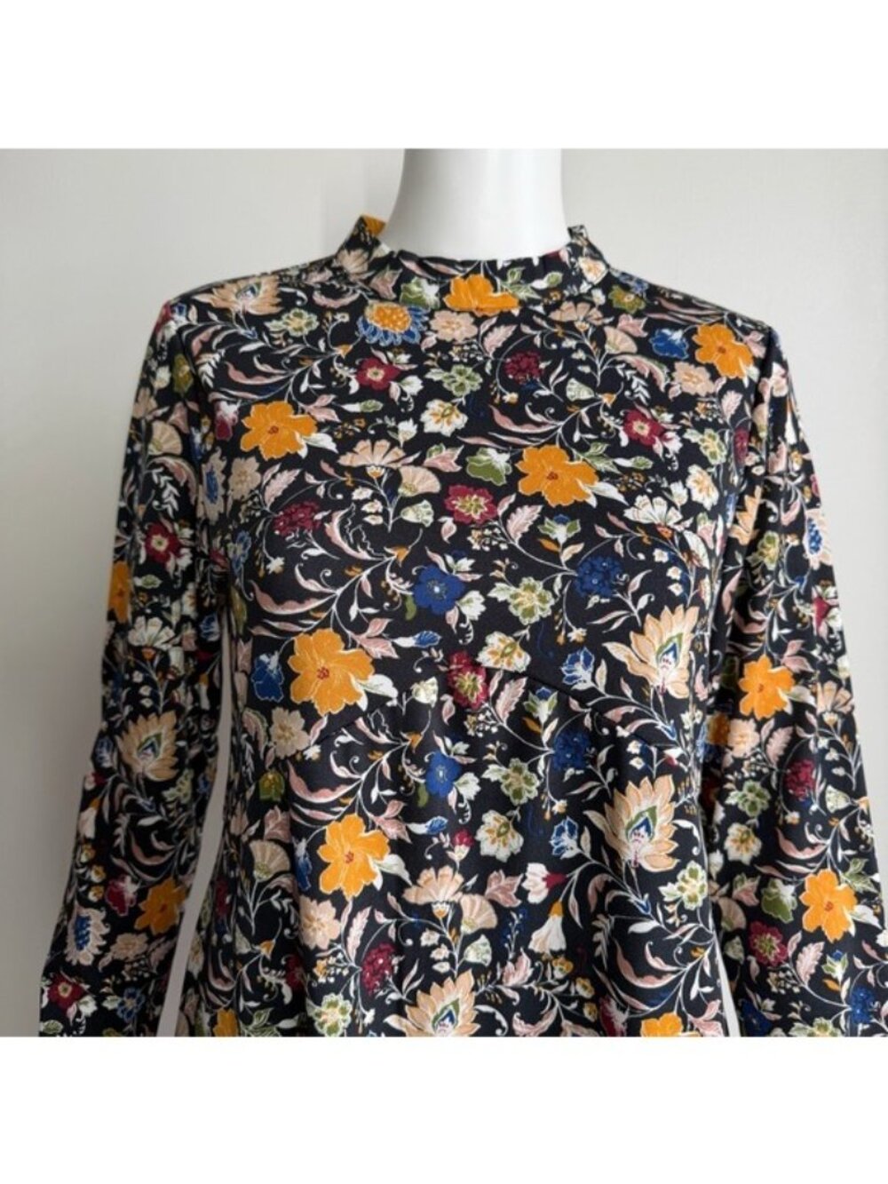 Altar’d State Floral Long Sleeve Mini Dress – Size M - Picture 4 of 8